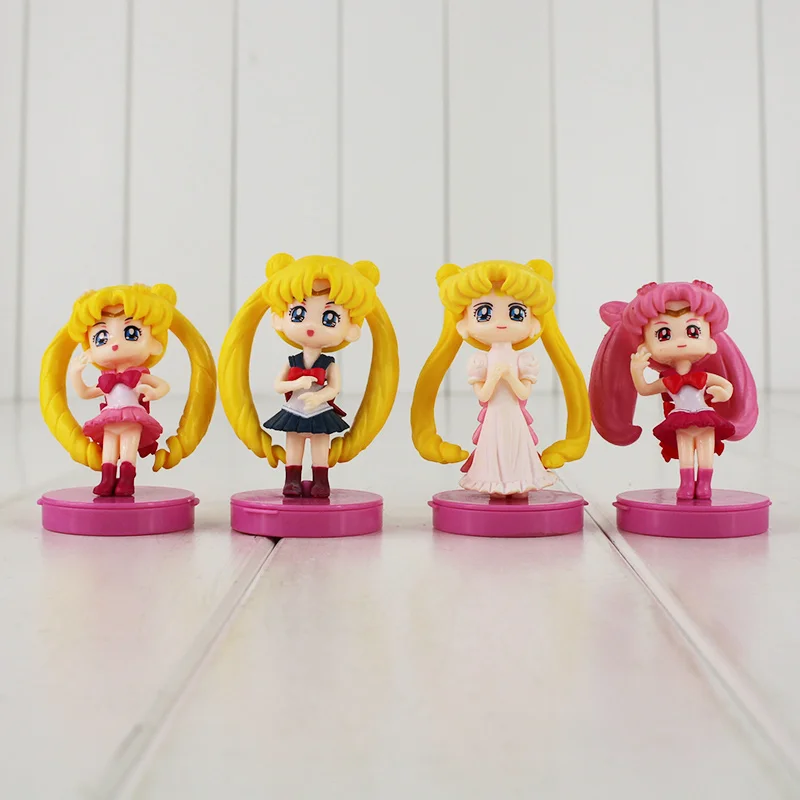 Фигурки Сейлор Мун хрустальные игрушки Chibi Tsukino Venus аниме модельные куклы 4
