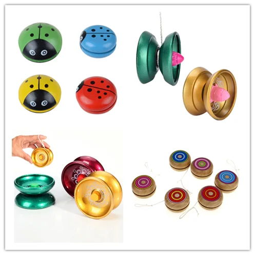 Креативная деревянная Божья коровка YOYO шарикоподшипниковая веревка игрушки Yo-Yo