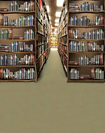 

5x7FT Indoor Library Books Shelf Bookcase Aisle Portrait Customize Photography Backdrop Studio Background Vinyl 150cm x 220cm