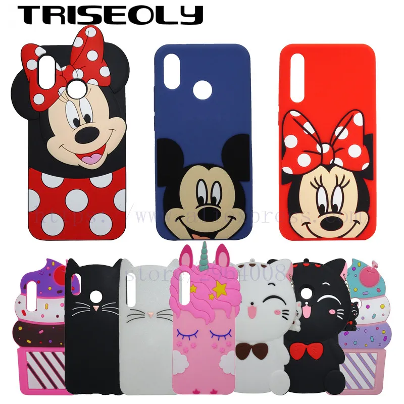 

TRISEOLY For Huawei P20 Lite Case Cover 3D Cute Cartoon Bumper Soft Silcone Protector Case Cover For Huawei P20 Lite/Pro