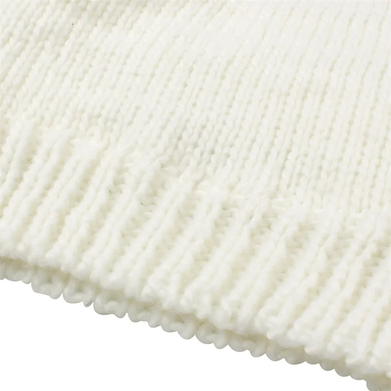Warm Winter Baby Beanie Hat Cat Ears Knitting Children Hat For Girls Ear Fact Warm Baby Hat With Pompom Girls Clothing 1-5Years (7)