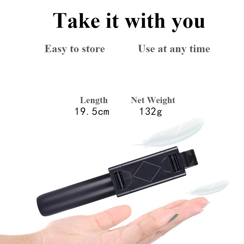  3 in 1 Wireless Bluetooth Phone Hold Mini Selfie Tripod with Remote Control For iPhone X 8 7 6s plu