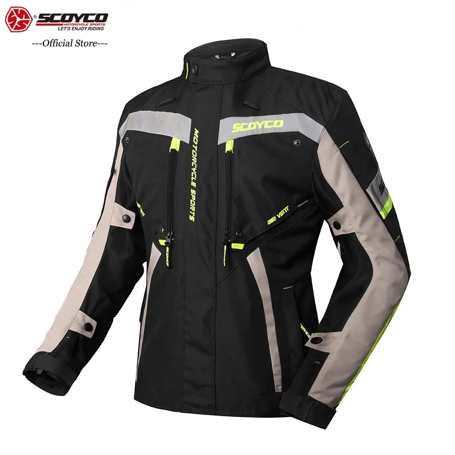 

SCOYCO Touring Motorcycle Jacket Removable Warm Waterproof Liner Motor Ventilate Motocross Uniform Motorcycle Jackets Suits JK83