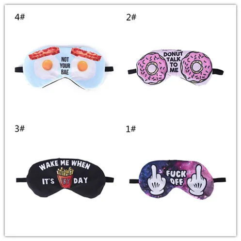2019 NEW 1pc Lovely 3D Printing Eye Masks Sleeping Mask Eye Care Shade Blindfold Cover Mask Sleeping Tools