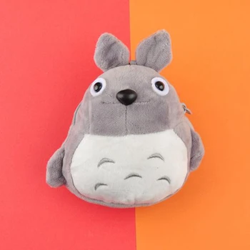 

1 Pc Kawaii Anime Hayao Miyazaki My Neighbor Totoro Plush Purse Cartoon Animal Plush Coin Bag for Girls Plush Toy