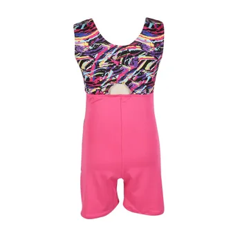 

*2019 3-10T Long Sleeve Printed Ballet Girl Dance Playsuits One-piece Children Dancing Clothes Costume 3 Colors H