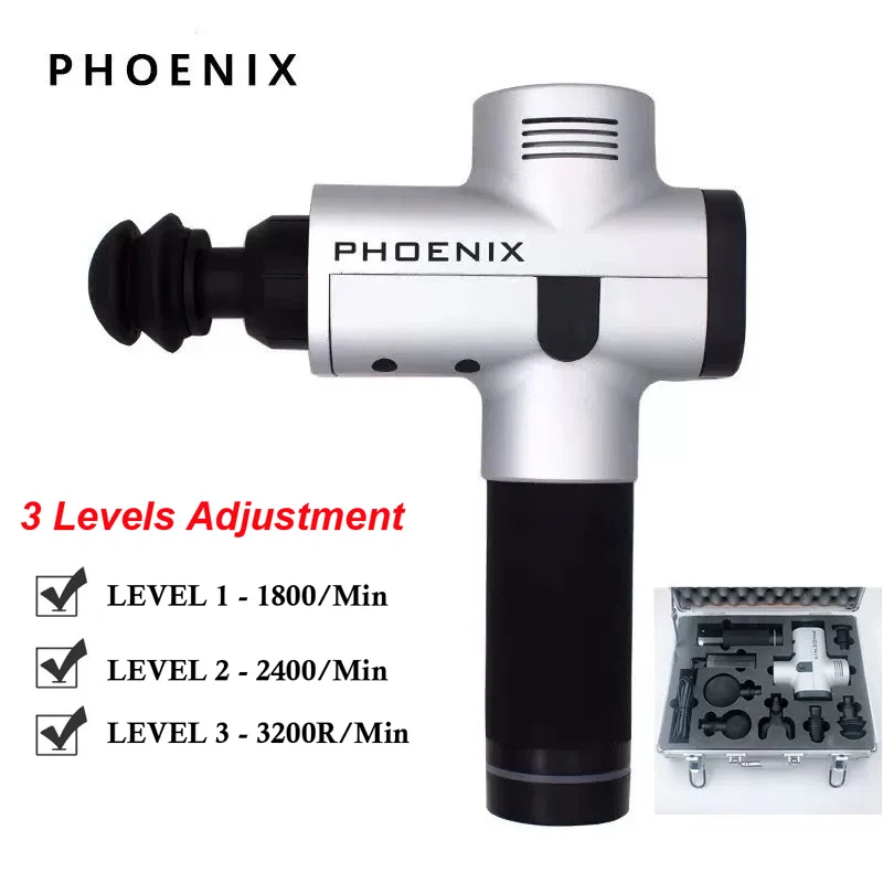 

Electronic Therapy Body Muscle Massage Gun Muscle Pain Management after Training Exercising Body Relaxation Vibrating Massager