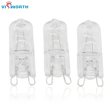 50 шт./лот, галогенная мини лампа G9, 25 Вт, 40 Вт, 60 Вт, стеклянный прозрачный кристаллический светильник, переменный ток 220 В, 240 в, 360 градусов, светодиодный светильник, теплые белые светодиодные лампы