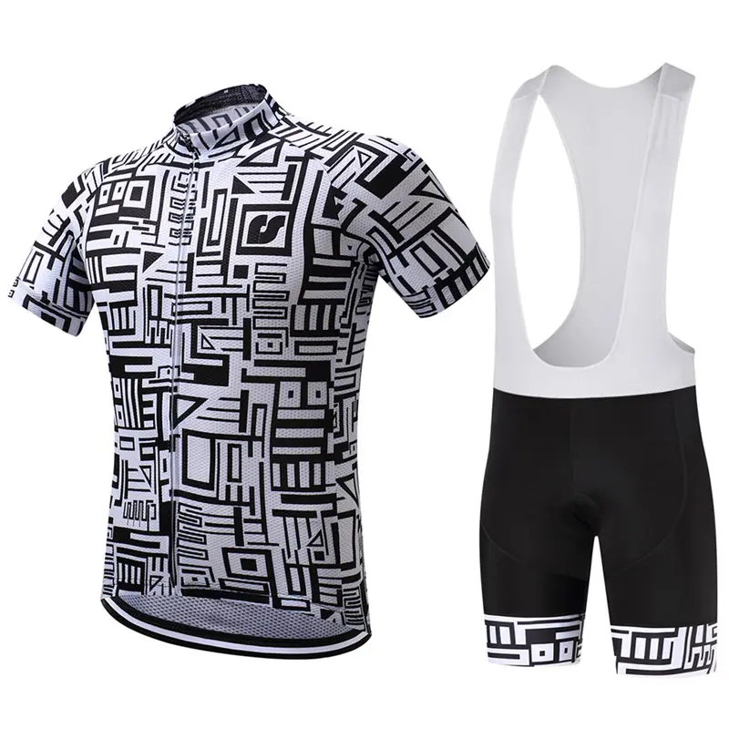 

SUREA 2018 Summer Men's Short Sleeve Cycling Jersey and 9D GEL Padded Bib Shorts Set Sportswear Quick Dry New Cycling Clothing