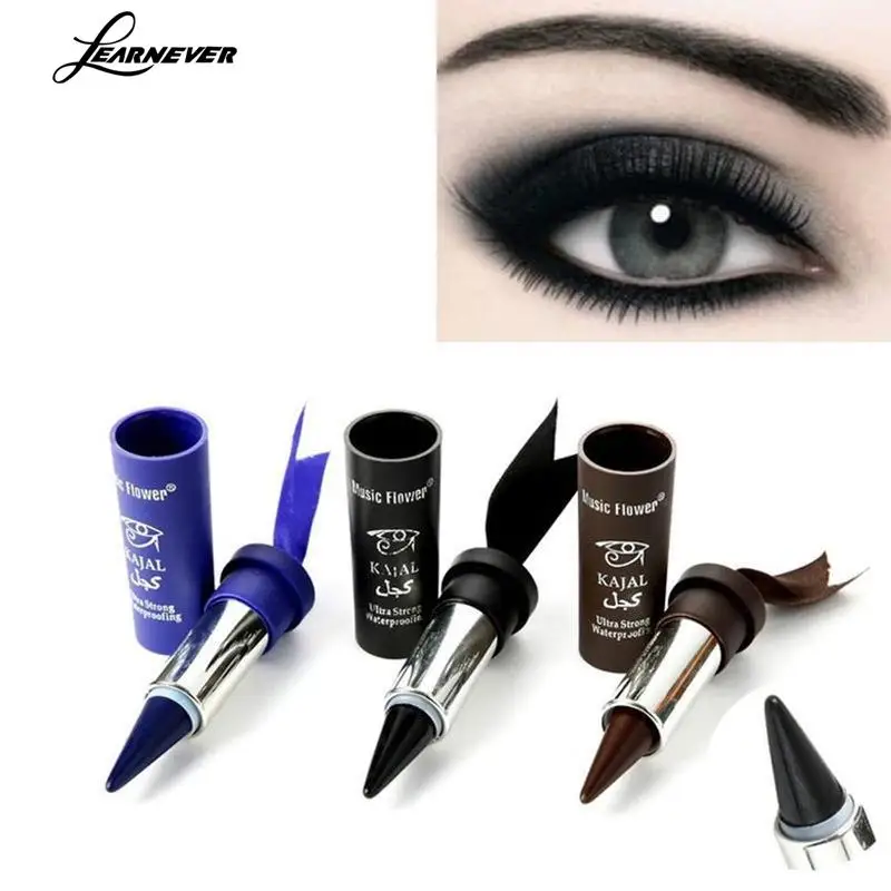 1pc Eyeliner Waterproof Long Lasting Eyeliner Smoky Eyes Eyeliner Pencil Solid Thick Black Bold Eyes Liner Eyeliner Gel Pencil