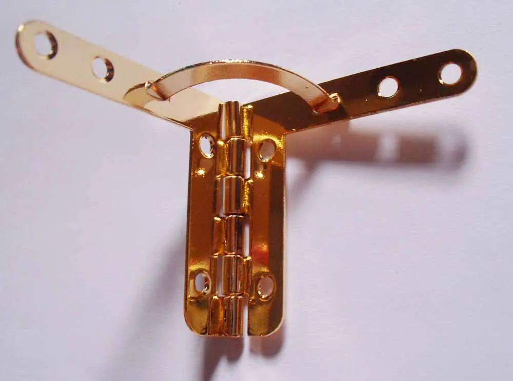 20pcs 30 * 36MM metal box hinge jin Support hinge Imitation gold hinge Right Angle Hinge No. 8