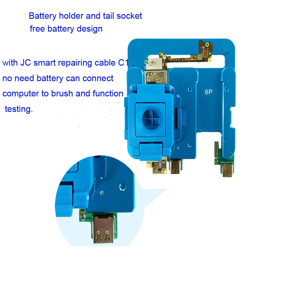 JC жесткого диска щетка испытательный фиксатор T7 T8 держатель тестера для iPhone 6 S 6 S Plus 7 7 Plus, 8, 8 Plus, Батарея чистки линзами назначение Testin