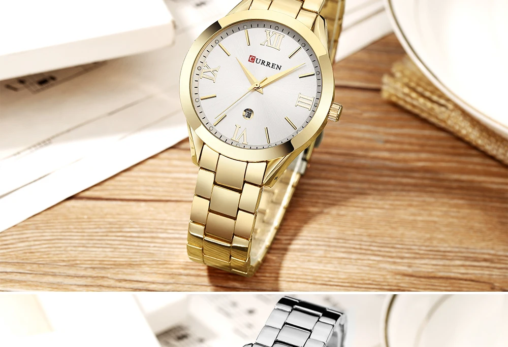CURREN золотые часы для женщин часы дамы Творческий сталь для женщин браслет часы женские часы Relogio Feminino Montre Femme