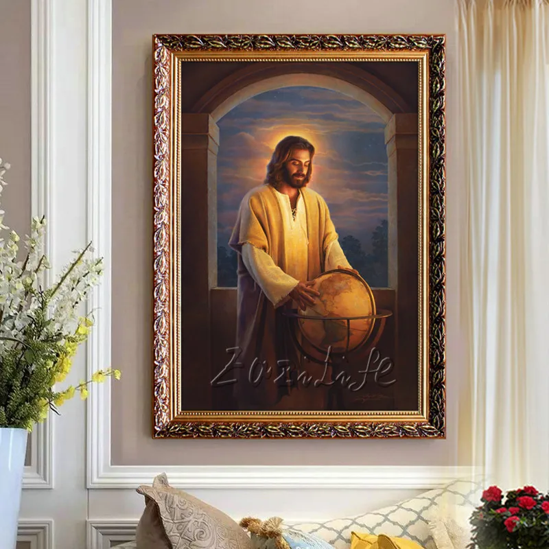 Home Decor Jesus Christ Painting the Portrait of Jesus Art Decor