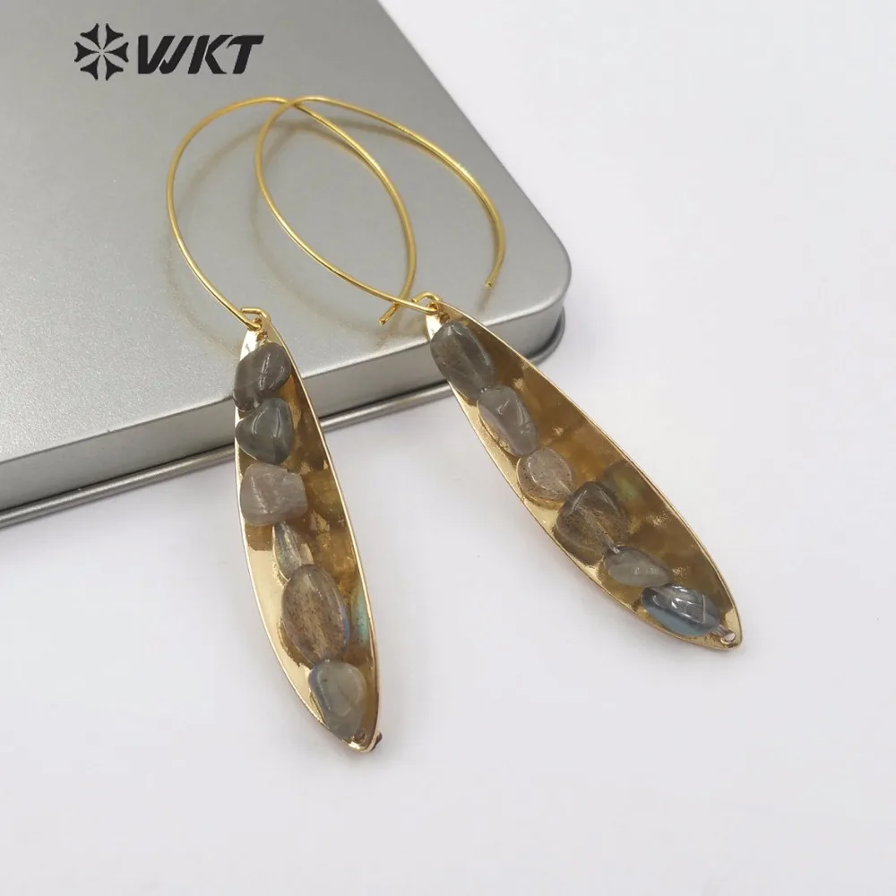WT E507 полуоткрытые металлические круглые серьги с пряжкой разноцветными