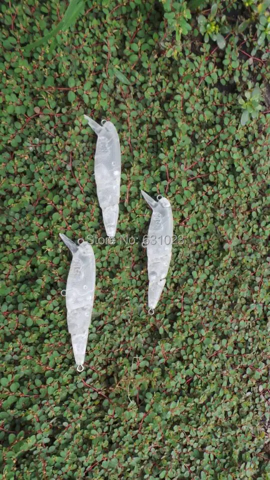 

MR OCTOPUS 9pcs Unpainted Clear Plastic Fishing Lure Bodies.84#------8.5cm .7.5