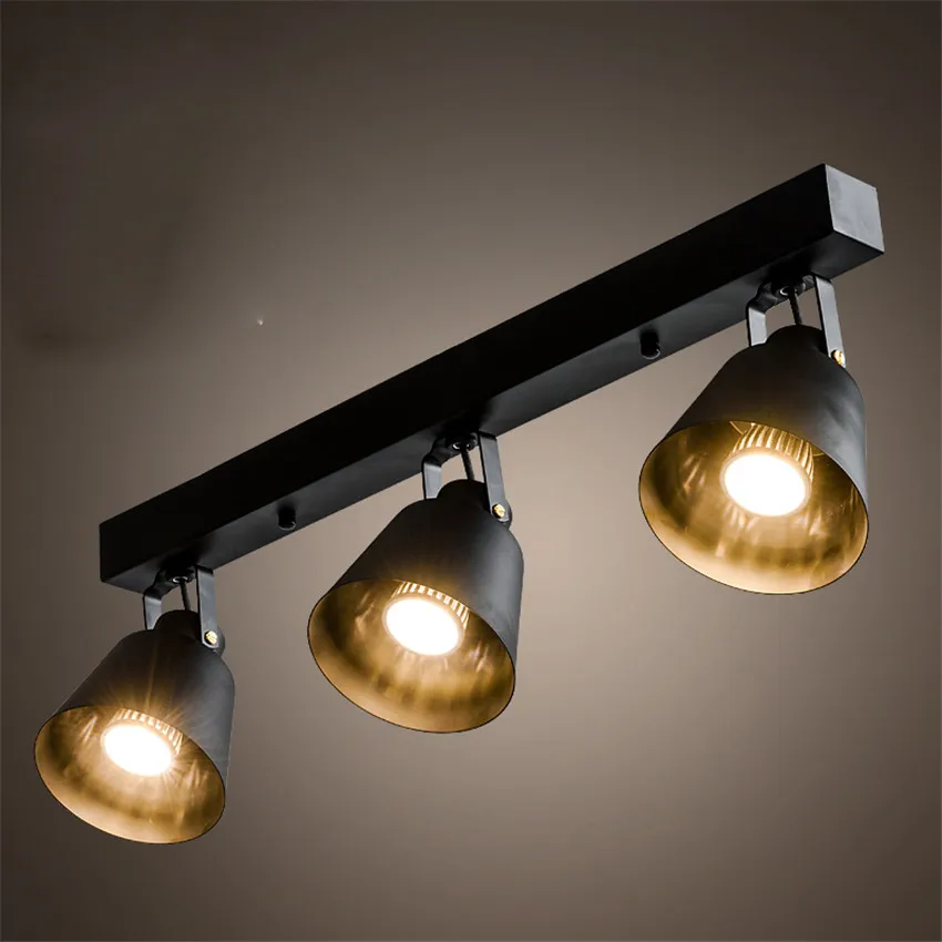 Lámpara Vintage moderna hierro, luces led de techo para tienda de ropa, cafetería, Plafoniera creativa, iluminación Industrial|ceiling lights|led lightlight for -