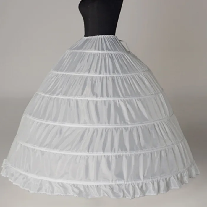 

Ball Gown 6 Hoops Petticoat Wedding Slip Crinoline Bridal Underskirt Layes Slip 6 Hoop Skirt Crinoline For Quinceanera Dress