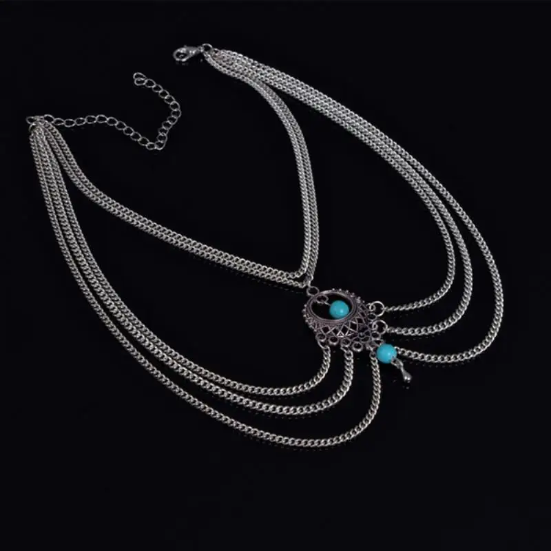 Women Fashion Charming Boho Lady Stylish Bead Tassel Chain Upper Arm Cuff Armlet Armband Bangle Bracelet Summer Beach Jewelry