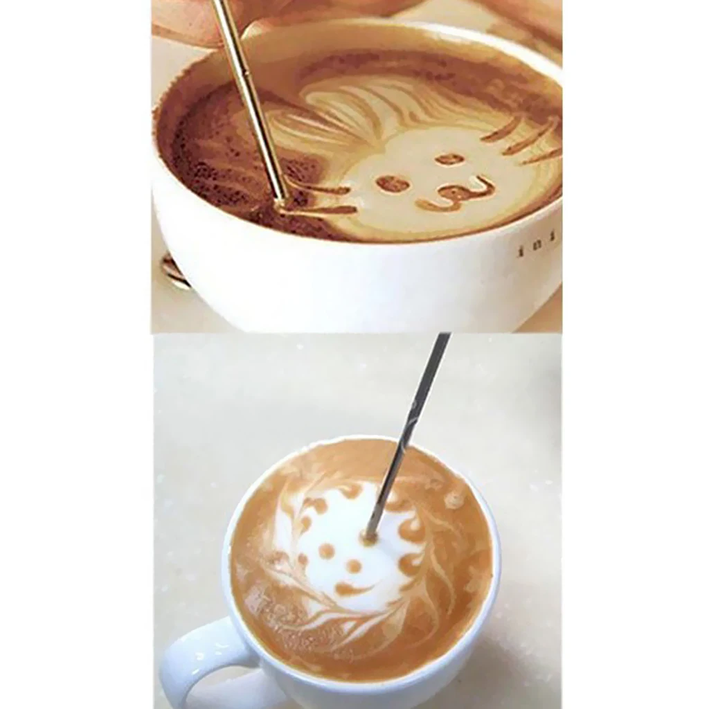 1 piece DIY Coffee Latte Art Pen Stainless Steel Tool Espresso Machine Cafe Kitchen Cafe Latte Art Pen Coffeeware