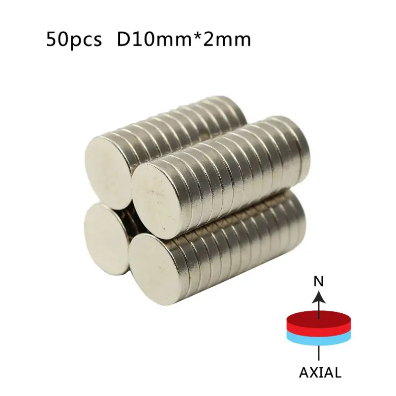 

50pcs N50 Super Strong Round Magnets 10mm X 2mm Rare Earth Neodymium Magnet