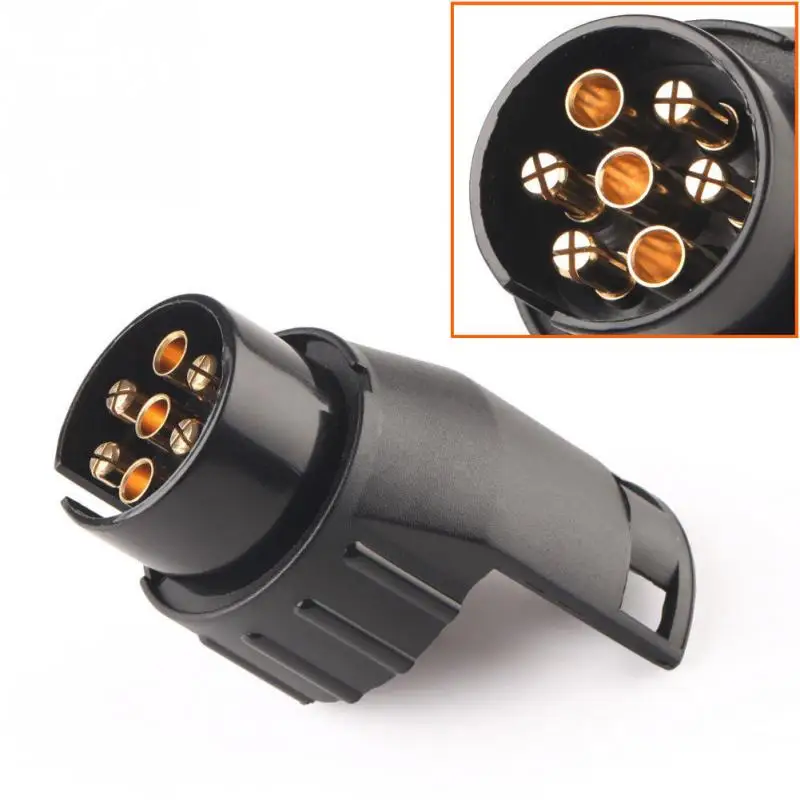 

Trailer Mini Towbar Converter Socket Plug Caravan 7 Pin To 13pin Truck Adapter
