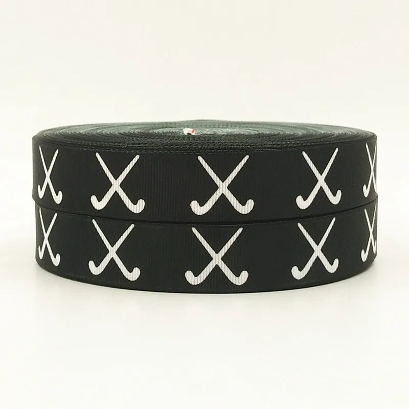 10 ярдов партия 7/8 дюймов 22 мм хоккейная печатная grosgrain лента для волос 160325001 | Дом и