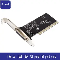 PCI параллельный порт карты PCI параллельных DB25 принтер Порты и разъёмы контроллер преобразователя карты расширения PCI карты адаптера