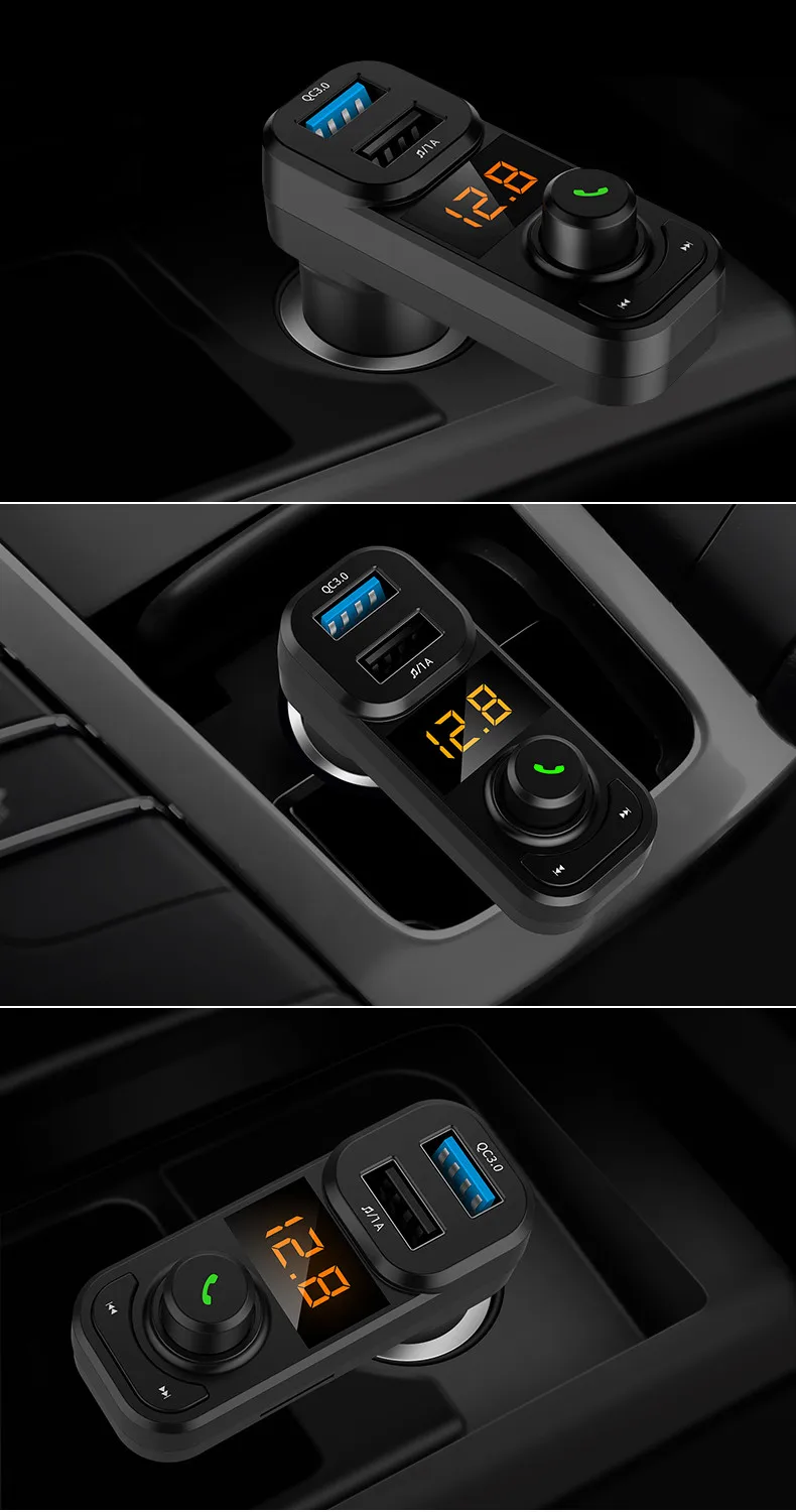Bluetooth автомобильный комплект MP3 плеер fm-передатчик беспроводной радио адаптер USB зарядное устройство антенны de voiture антенна сделать автомобиль AES для автомобиля#20