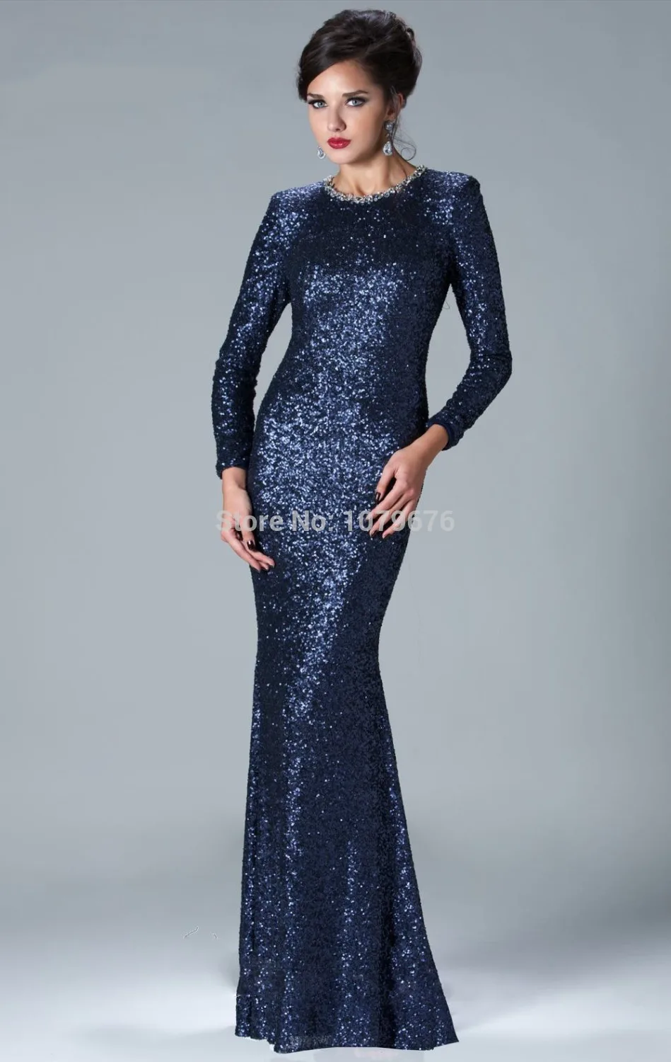 navy blue night dress