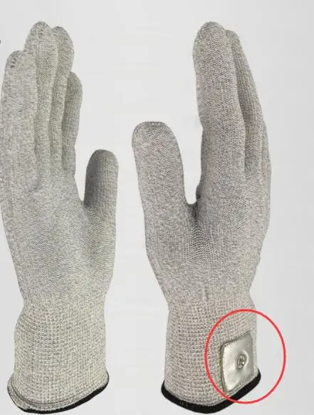 Новинка, 5 пар электрошоковых проводящих массажные электродные перчатки для EMS, массажер для рук
