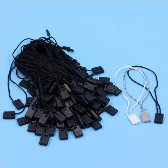 

DIY 500pcs/lot string seal garment hang tag string/cords/tag seal black/white/grey free shipping SEAL-001