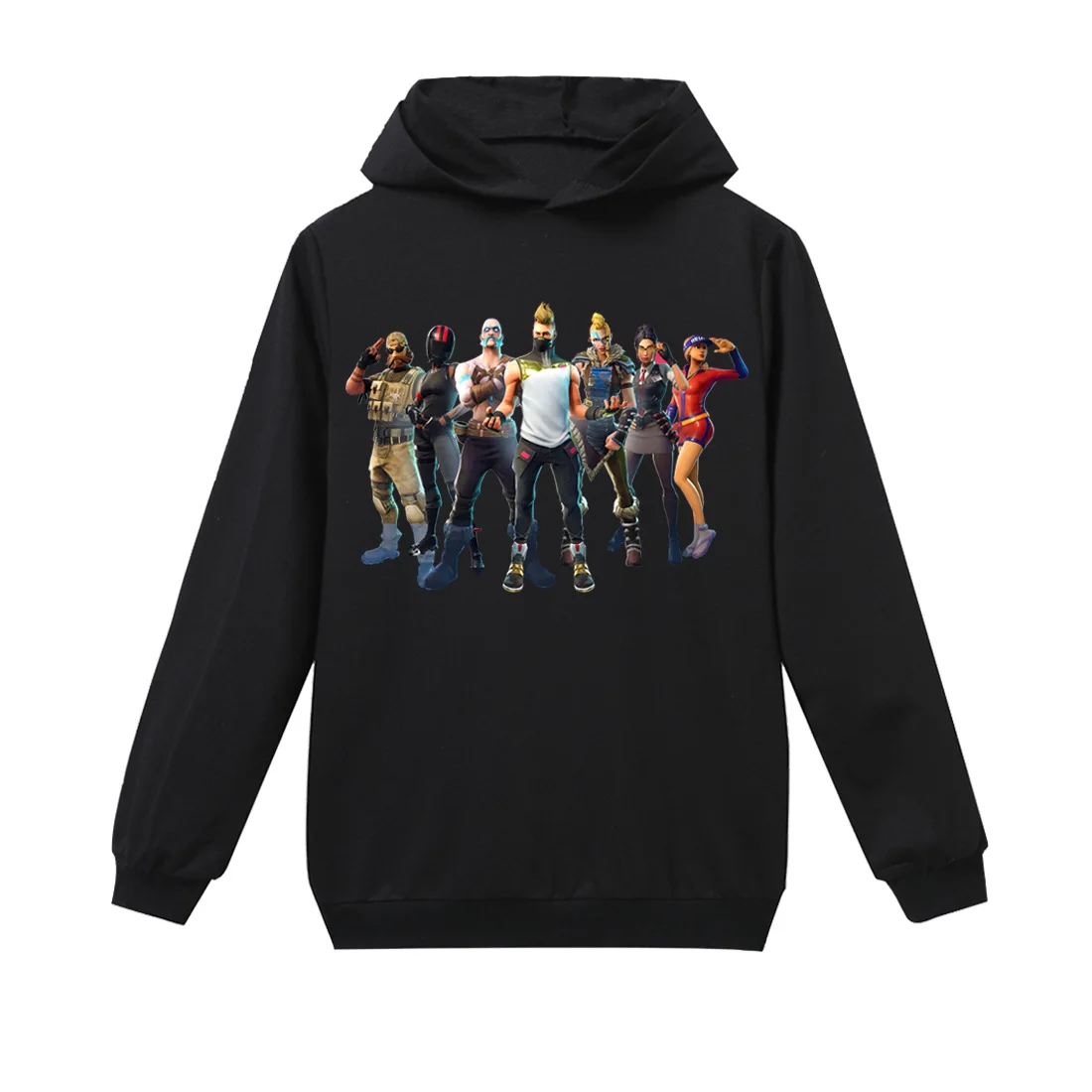 

6-14 y youth Fornite hoodie long sleeve 100% cotton boy children sweatshirt Tops game cartoon fortnight clothing Kids pullover