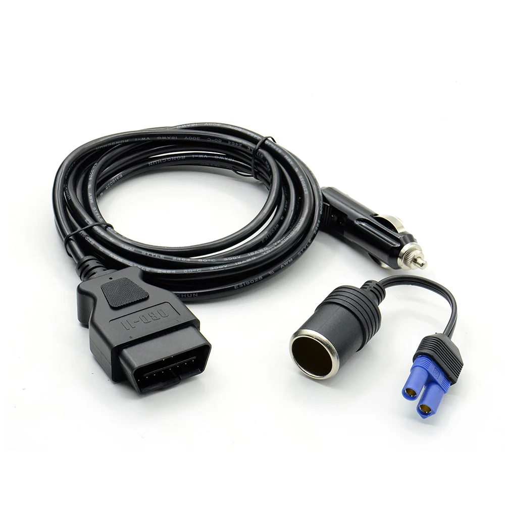 

OBDII 12V DC Power ECU Emergency Power Source Supply Cable Alligator Clip & Auto Jump Starter Power EC5 for Interface Connector