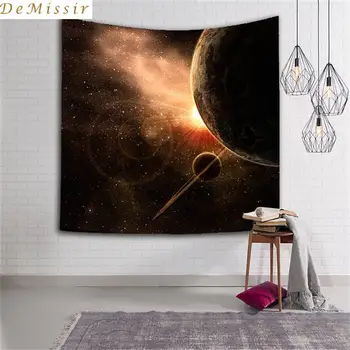 

DeMissir 3D Universe Celestial Astral Tapestry Decorative Mandala Tapestry Indian 130cmx150cm 150cmx210cm Boho Wall Carpet