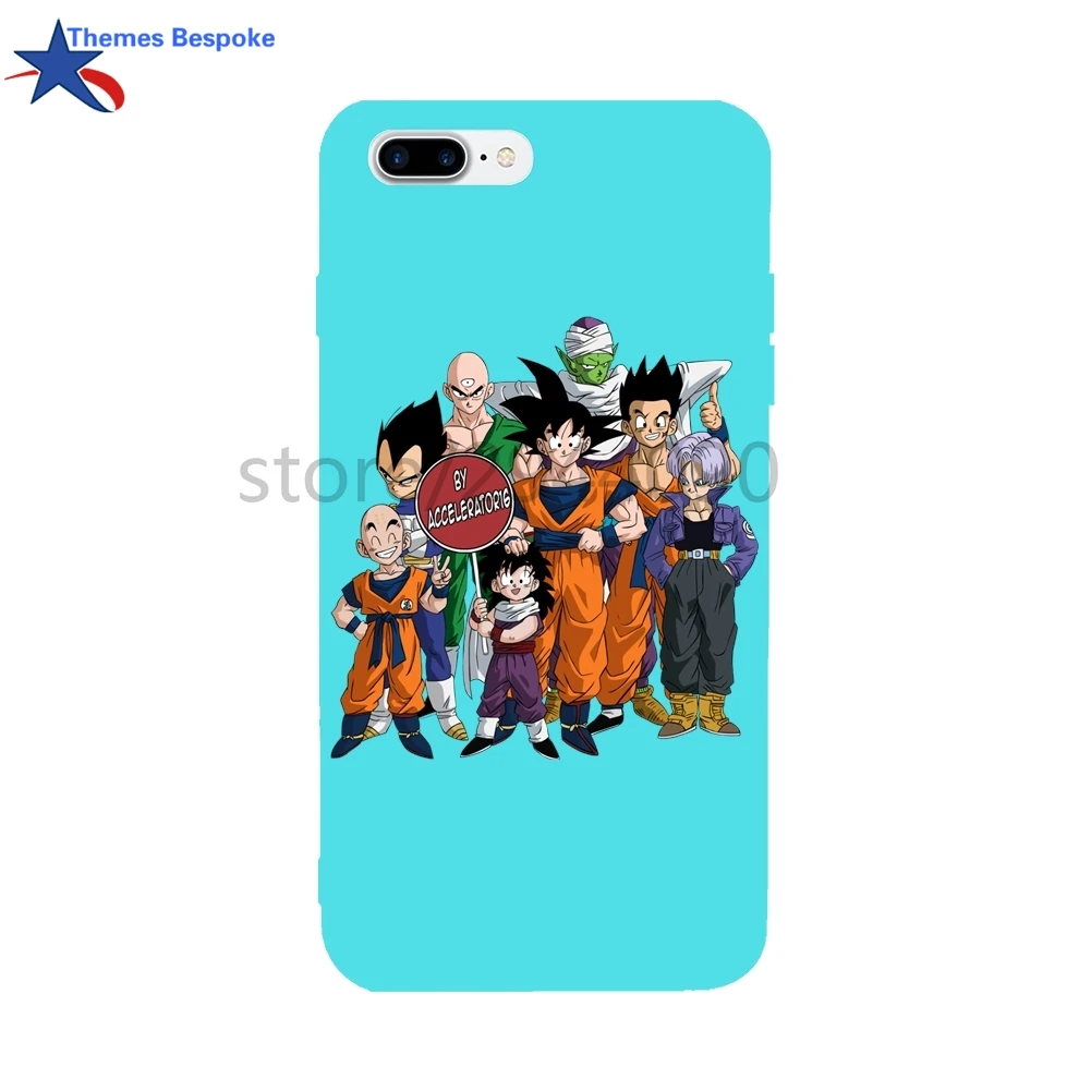 Dragon Ball для iphone 8 Plus/6 Plus ультра-тонкой глазури Чехлы мангала IPhone X/7 мягкий ТПУ