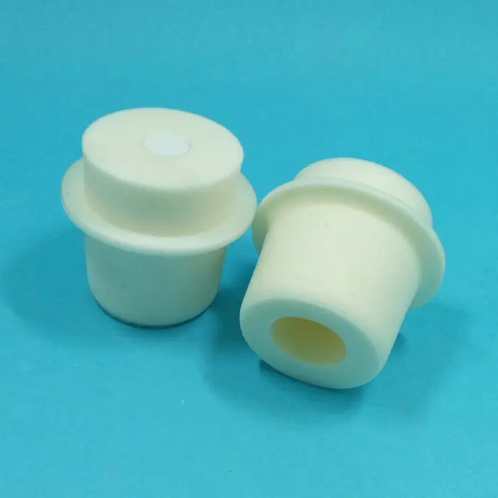 

5pcs Laboratory Silicone Bung With Hole Stoppers Airlock Bubbler Triangular flask stopper