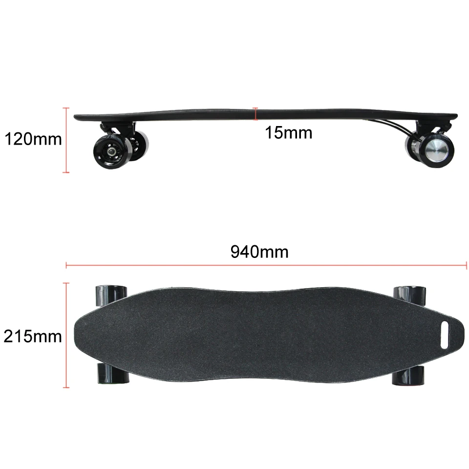 4 Wheel Electric Skateboard Scooter Electrico hoverboard (9)