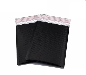 

30pcs 15x17cm inner13x17cm Black Padded Shipping Envelope Metallic Bubble Mailer Aluminum Foil Gift Bag Packing Wrap pouch bag