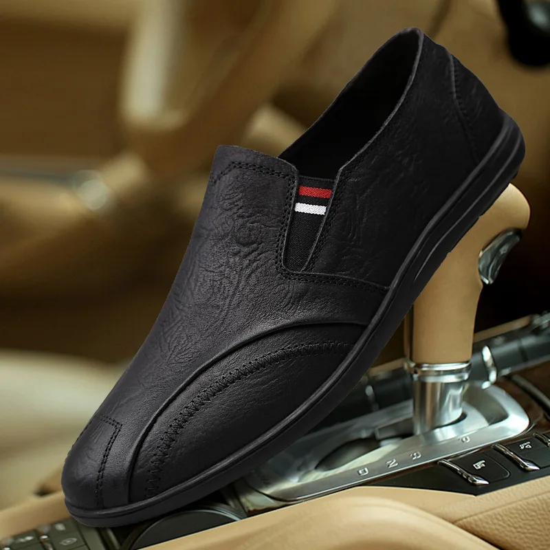

big size 46 Genuine Leather Men Shoes outdoor Soft Moccasins Loafers spring fashion Fashion Brand Men Flats Comfy Driving Shoes