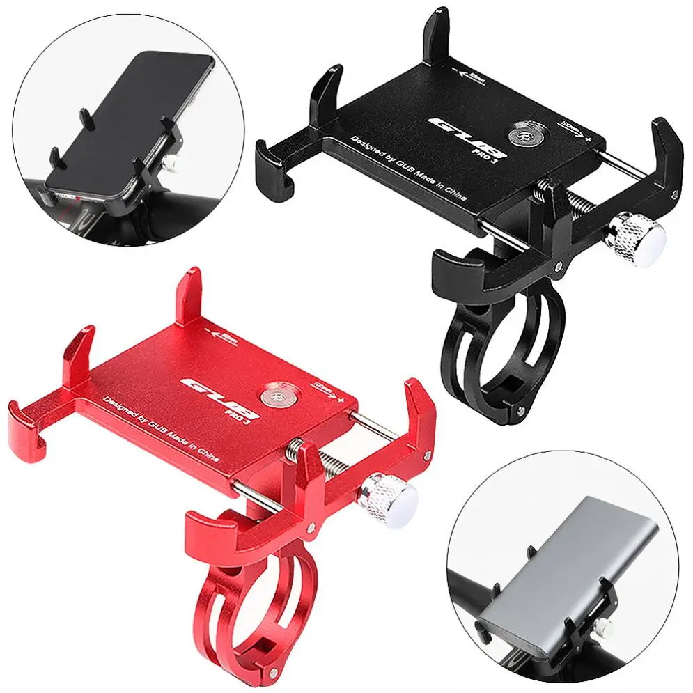 

Bicycle Motorcycle Electrombile Phone Holder 6 Claw Mount Bracket Handlebar Anti-Slip Clip Stand Support Power Bank and phone