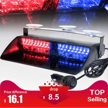 16 светодио дный LED s 18 мигающих режимов 12 В в автомобиль Грузовик аварийный мигалка тире стробоскоп Предупреждение свет день бег вспышка светодио дный светодиодные полицейские огни