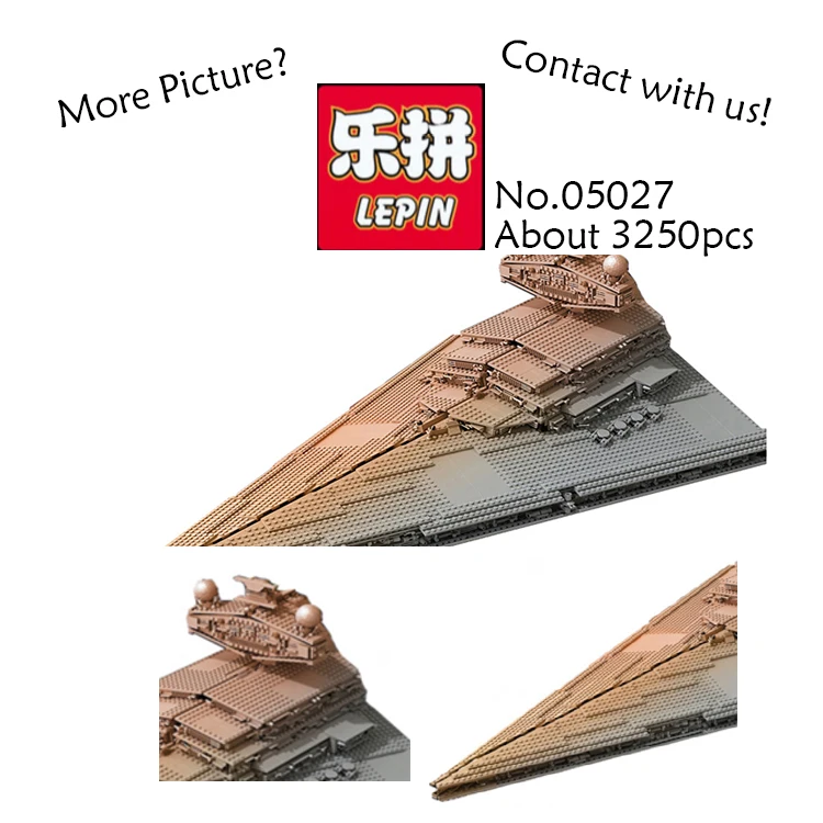

LEPIN 05027 3250Pcs StarWars Emperor fighters starship Model Building Blocks Bricks DIY Toys for children gifts Compatible 75055