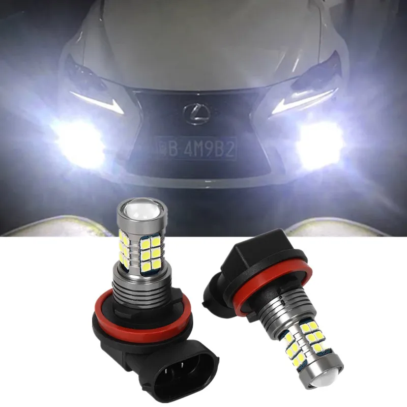 2X H3 H11 H9 9006 HB4 H16 JP LED Fog Light Bulb Auto Car Driving Drl