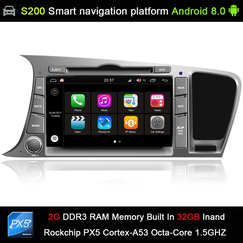 

Android 8.0 system PX5 Octa 8-Core CPU 2G Ram 32GB Rom Car DVD Radio GPS Navigation for Kia K5/Kia Optima 2011-2015