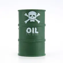 Палстический масляный барабан контейнер для топлива моделирование модель автомобиля Модель игрушки череп бочка для нефти для RC Гусеничный автомобиль D90 осевой SCX10