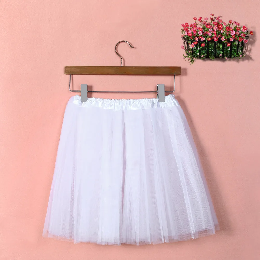 Женская пикантная юбка высокое качество из плиссированной газовой ткани короткая юбка модная пачка для взрослых; Танцы юбка, чистый цвет элегантные женские юбки faldas