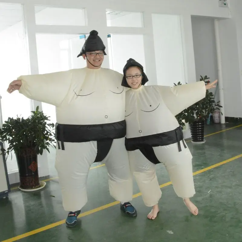 

Sumo Sumou Wrestler Adult And Kid Cosplay Costume Funny Dress Inflatable Suit Full Body Christmas Party Jumpsuit 2016 New Hot