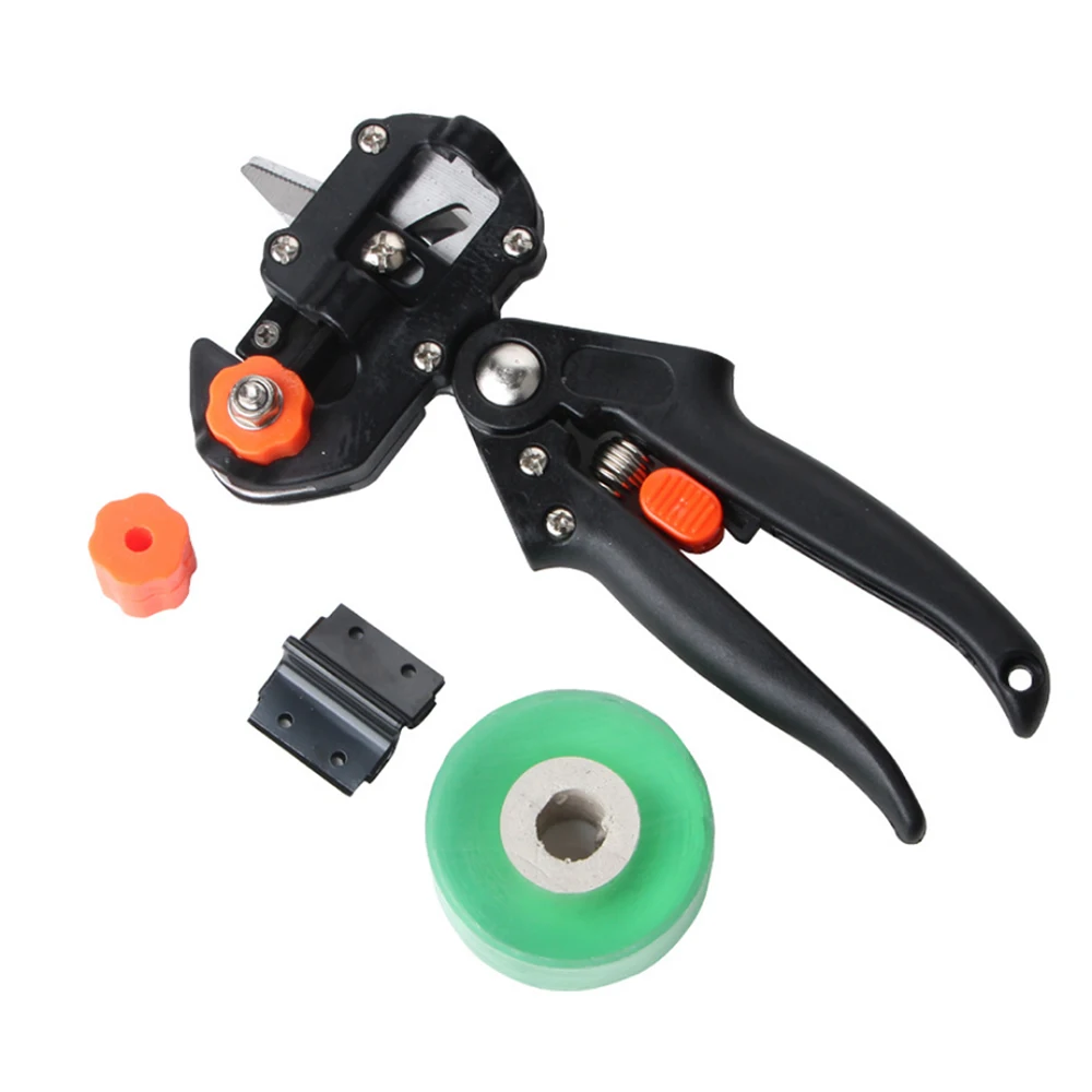 

Garden Tools Pruner Chopper Vaccination Cutting Tree Garden Grafting Tool Plant Shears Scissor with 3 Blade 3cm Graft Film Tape
