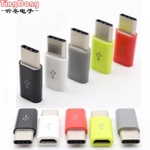 2 шт. для iPhone к Micro USB/type-C адаптер зарядного устройства женский штепсельный преобразователь, адаптер для iPhone 6 6s 7 8 Plus X 10 для iPad